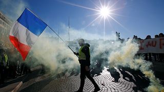Thousands flood French streets in ninth week of 'gilets jaunes' protests