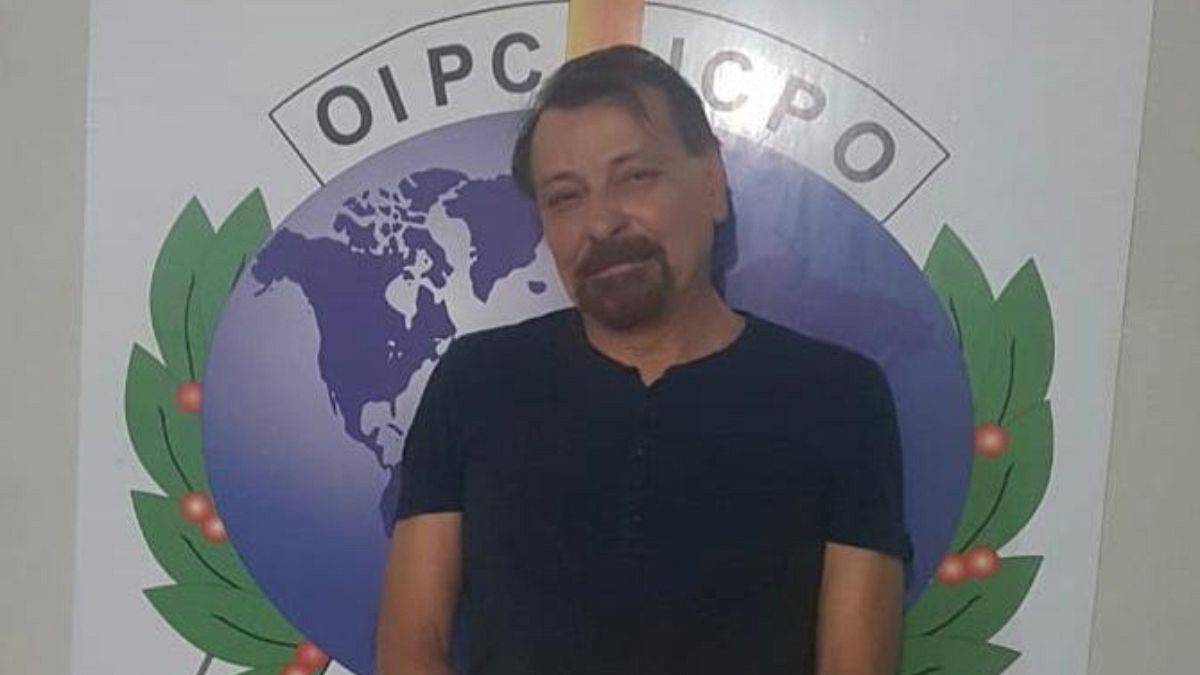 Cesare Battisti after his arrest in Bolivia in January 2019.