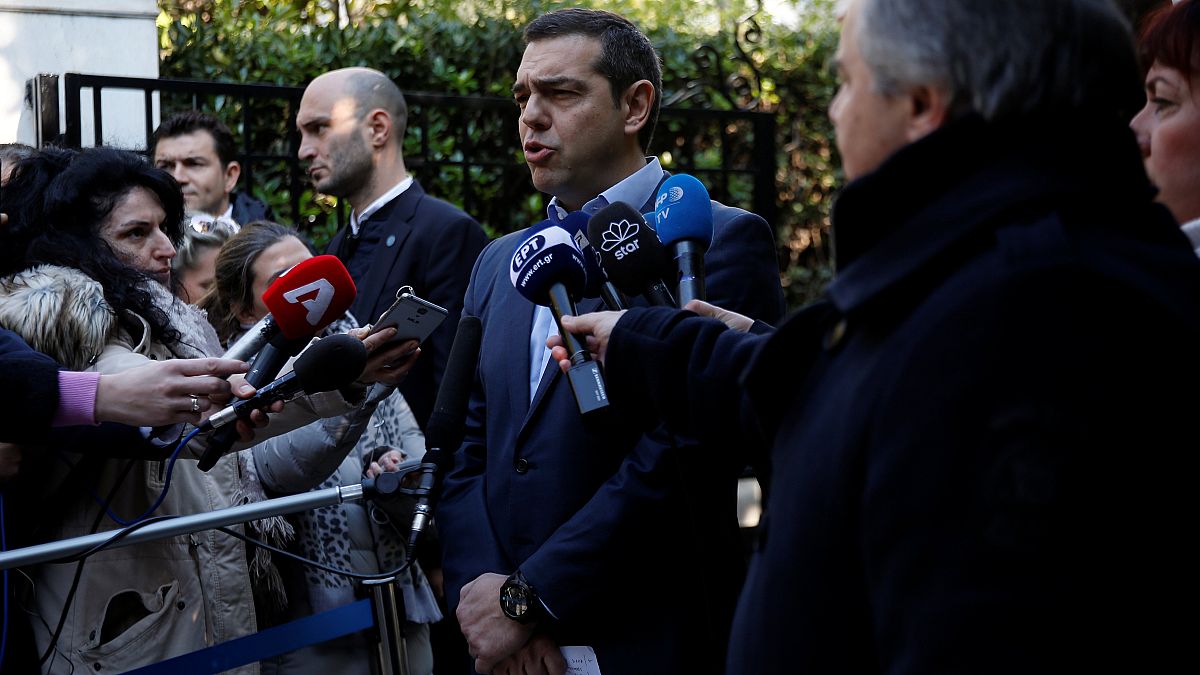 Greek Prime Minister Alexis Tsipras on January 13, 2019.