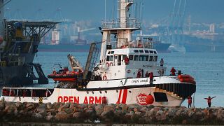 NGO Proactiva Open Arms' rescue boat 