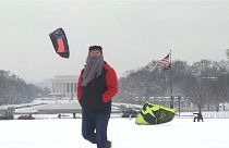 Bataille de boules de neige géante à #Washington