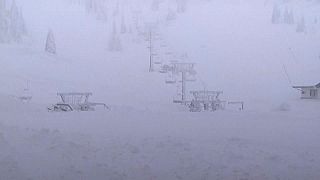 Snow submerges Austrian ski resort