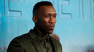 Star Mahershala Ali poses at True Detective's season 3 premiere in LA.