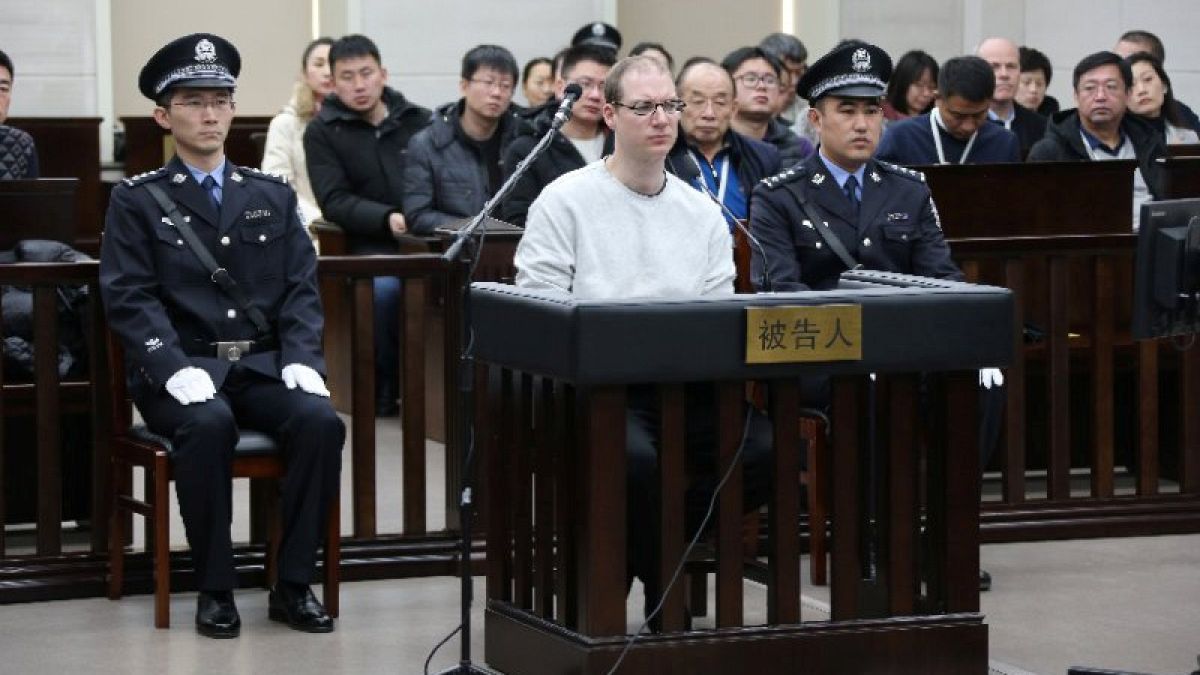 Robert Lloyd Schellenberg im Gerichtssaal in Dalian