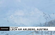 ریزش بهمن در اقامتگاه زمستانی در اتریش