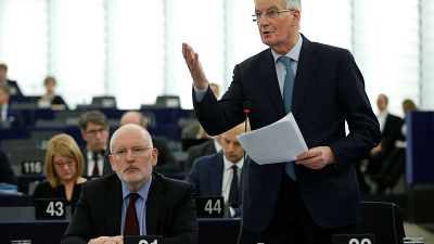 Michel Barnier no Parlamento Europeu