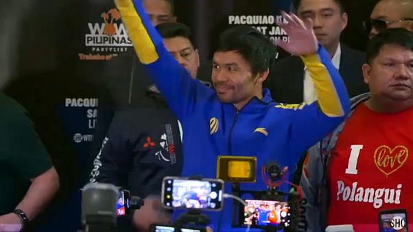 Weltergewicht-Titelträger Manny "Pacman" Pacquiao Weltergewicht-Titelträger Manny "Pacman" Pacquiao