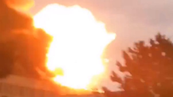 Three injured as fire breaks out on roof of Lyon university after 'gas bottle explosion' Three injured as fire breaks out on roof of Lyon university after 'gas bottle explosion'