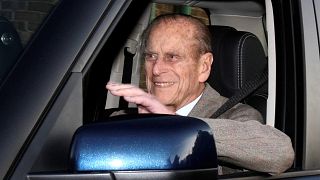 Prince Philip is driven from hospital in England on December 27, 2011.