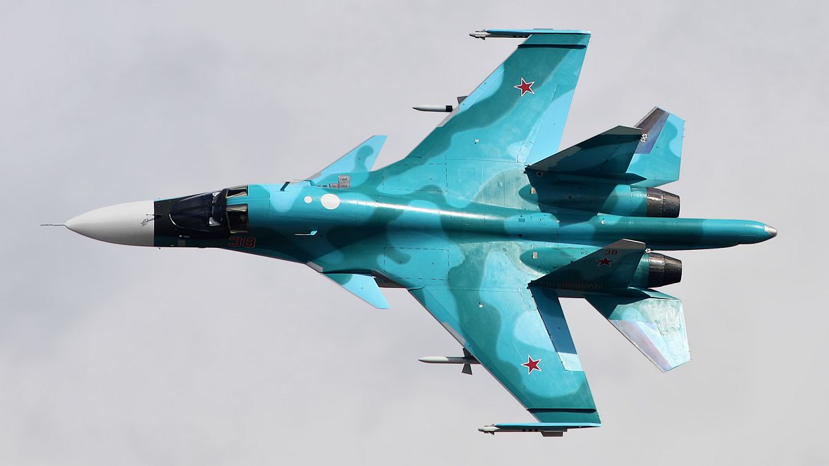 Összeütközött a levegőben két orosz Szu-34-es vadászbombázó