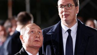 Vladimir Putin and Aleksandar Vucic