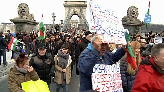 Thousands protest in Budapest against government's labour reforms