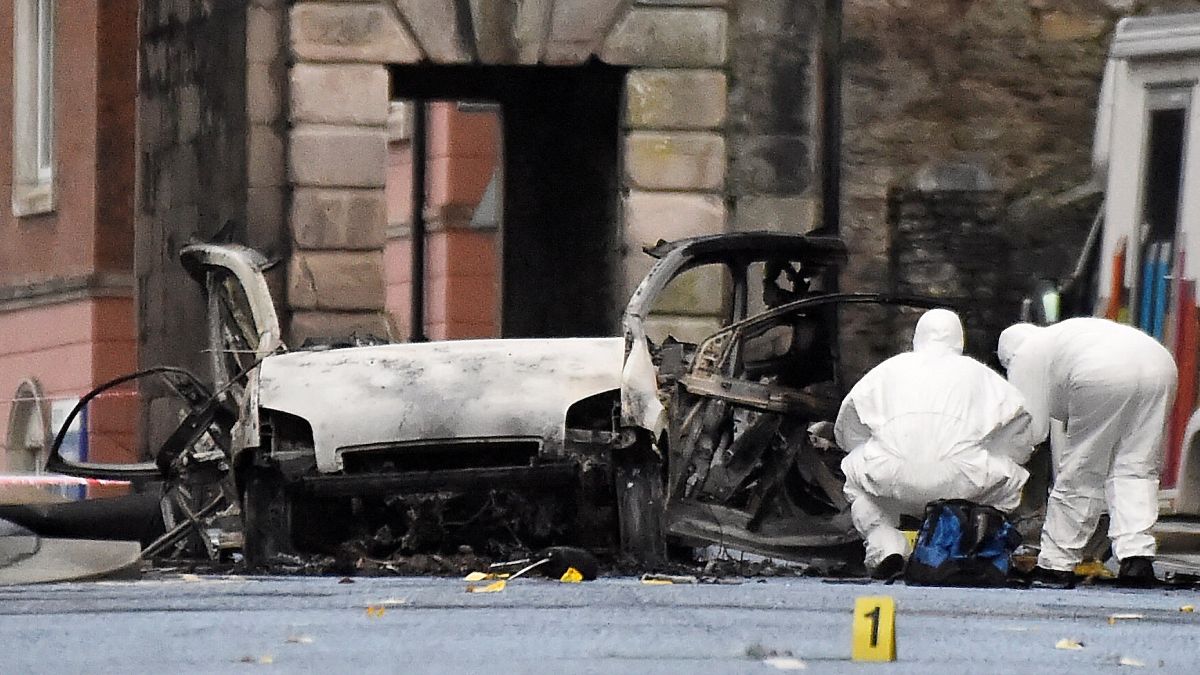 Two arrested over Derry blast