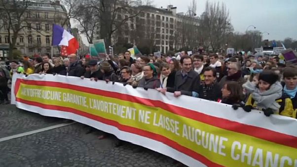Thousands rally against abortion and medically assisted reproduction in Paris Thousands rally against abortion and medically assisted reproduction in Paris