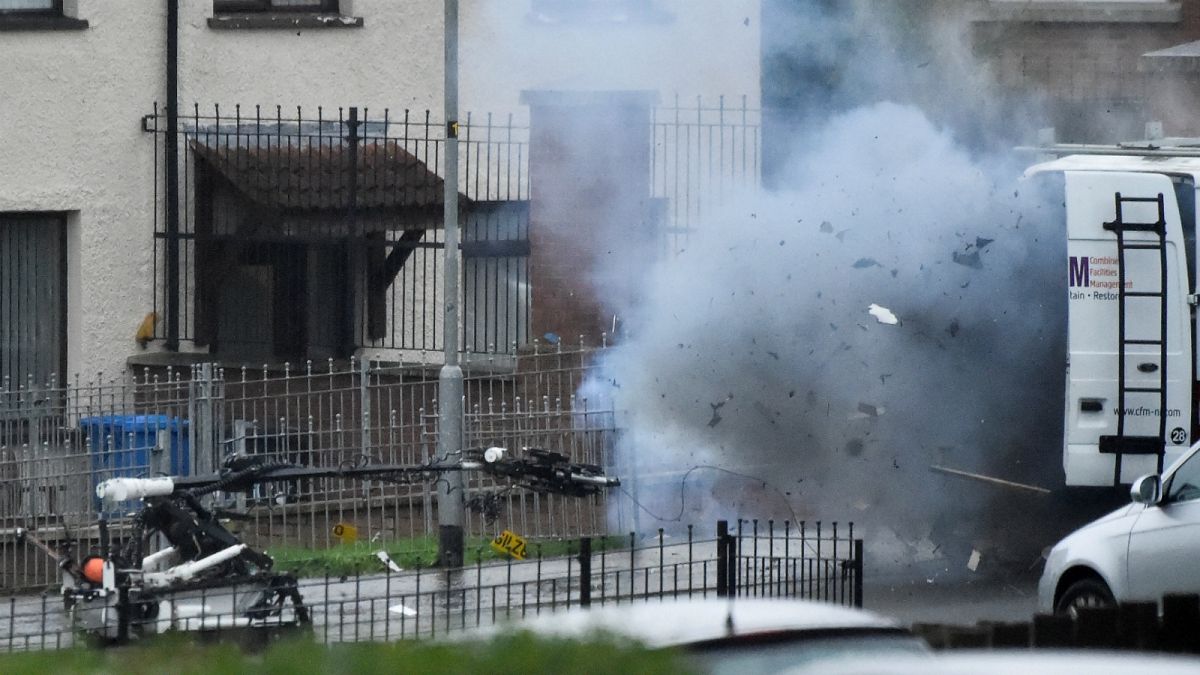 Police in Northern Ireland respond to three security alerts after weekend of violence