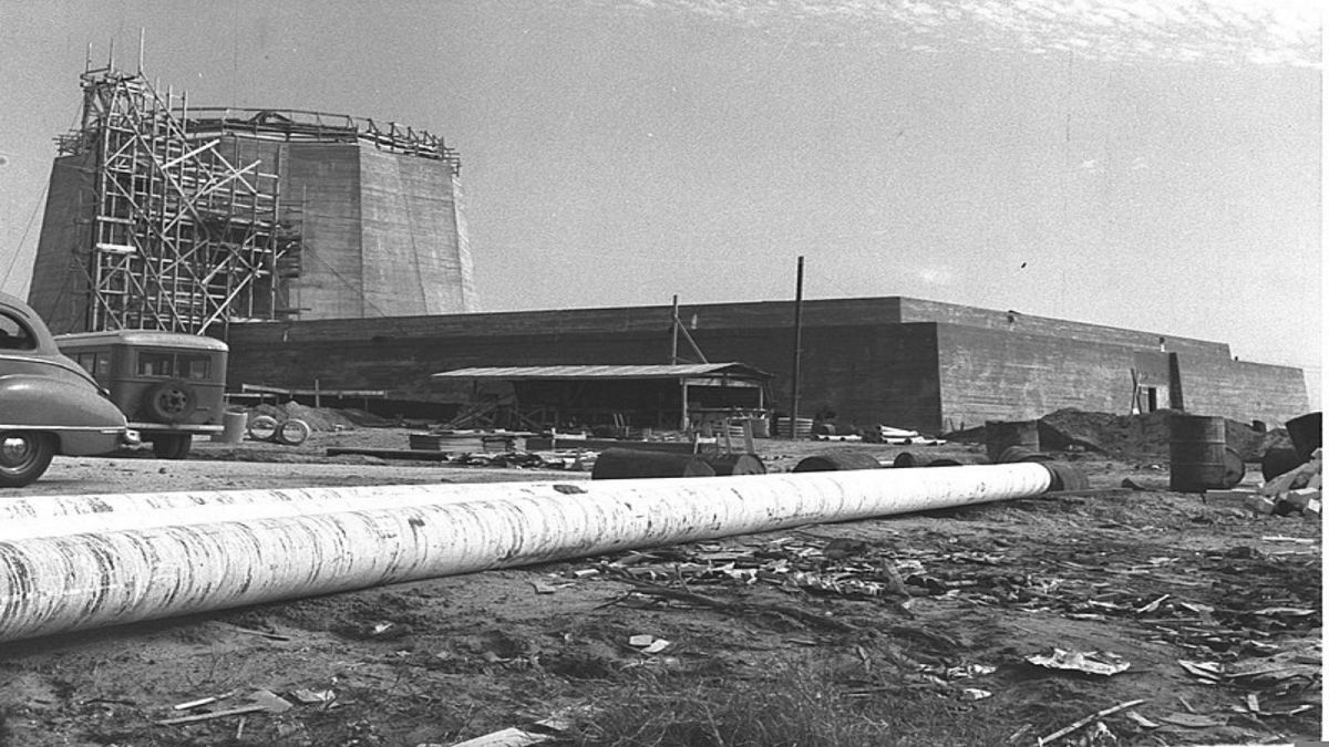مفاعل سوريك النووي الإسرائيلي وهو قيد الإنشاء 1960 