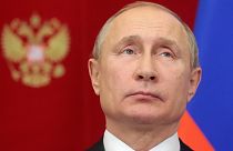 Russian president Vladimir Putin attends an event in Moscow.