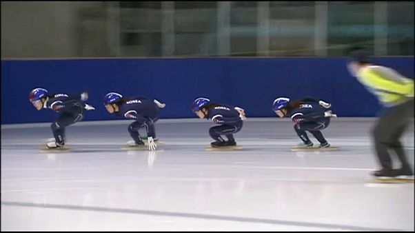 Südkoreanische Eisschnellläuferinnen Südkoreanische Eisschnellläuferinnen