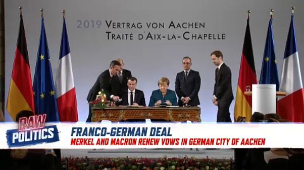 Raw Politics: France and Germany renew solidarity pact, unite against populism Raw Politics: France and Germany renew solidarity pact, unite against populism