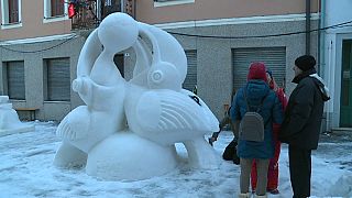 Mongolians win 'Ice Sculpture World Cup' in Italy