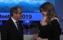 Davos: "Italia respetará el déficit aunque haya menos crecimiento"