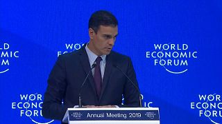 Pedro Sánchez defiende en Davos la solidez de la economía española