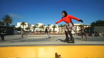 Moroccan female skater goes against the tide