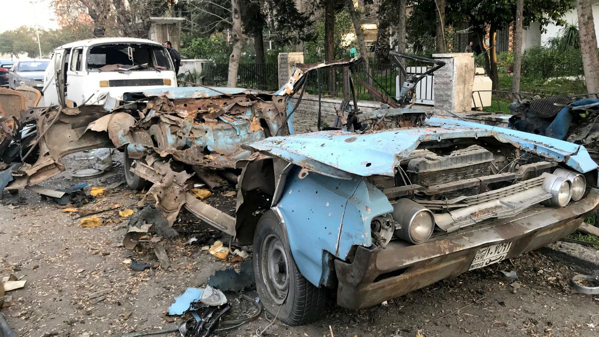 انفجار خودروی بمبگذاری شده در دمشق، پایتخت سوریه  