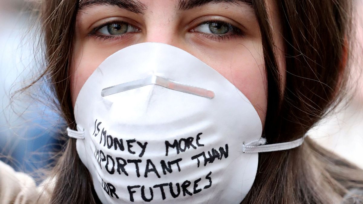 تظاهرات دانش‌آموزان بروکسل برای حفاظت از آب و هوا