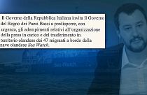 Seawatch, Salvini scrive a Olanda: "naufraghi sono vostra responsabilità"