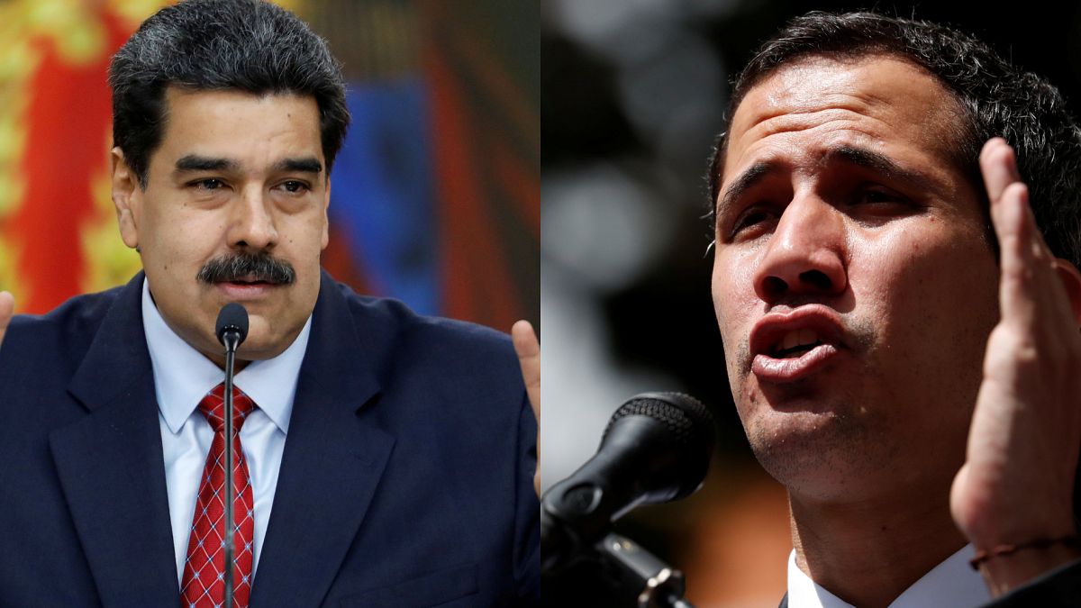 Nicolas Maduro et Juan Guaido