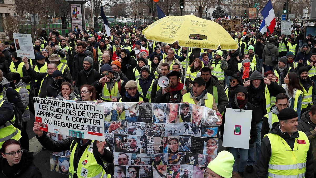 Undécimo sábado consecutivo de protestas en Francia