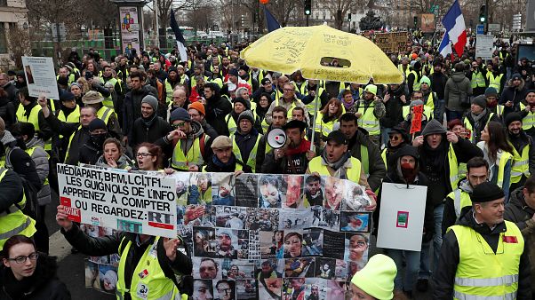 Undécimo sábado consecutivo de protestas en Francia Undécimo sábado consecutivo de protestas en Francia