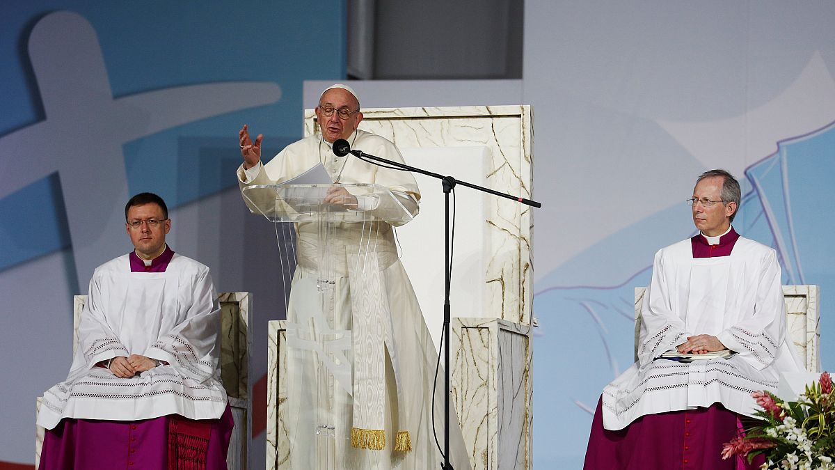 Pope says Catholic Church is weary