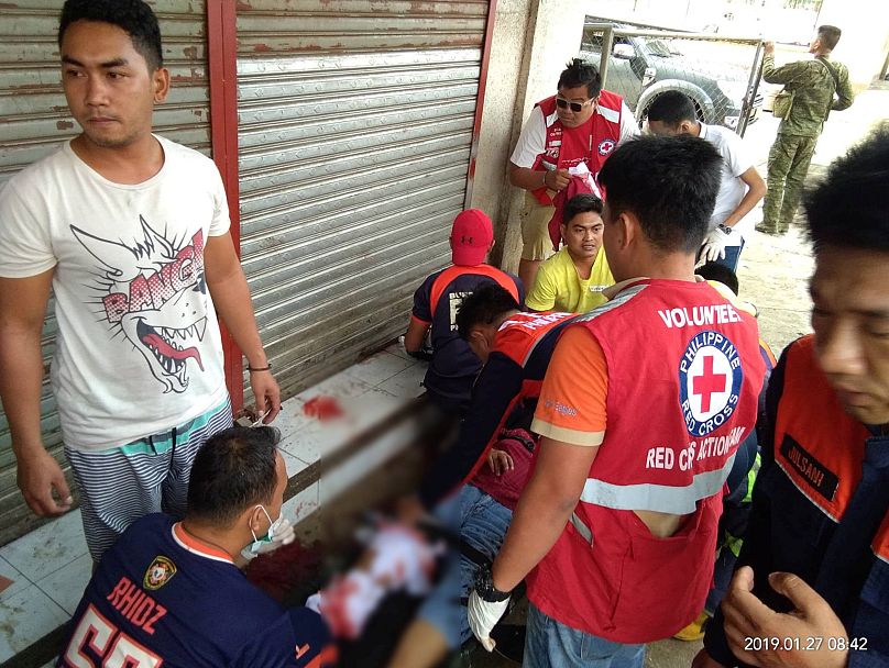 Philippine Red Cross via REUTERS