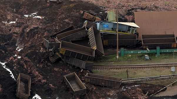 Photo de la mine brésilienne de Brumadinho, ensevelie par une marée de boue Photo de la mine brésilienne de Brumadinho, ensevelie par une marée de boue