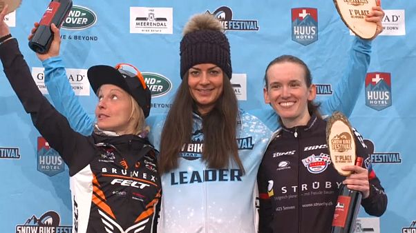 Snowbiken in Gstaad: Nadine Rieder im 2. Anlauf obenauf Snowbiken in Gstaad: Nadine Rieder im 2. Anlauf obenauf