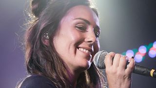 Amy Shark performing in Los Angeles, California.