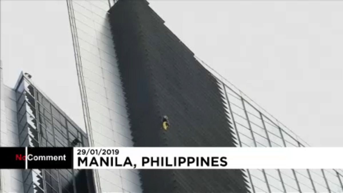 'French Spiderman' arrested for climbing 217-metre-tall GT Tower in Philippines