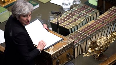 UK PM Theresa May in the House of Commons January 29, 2019