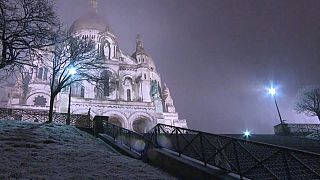Париж в снежном плену
