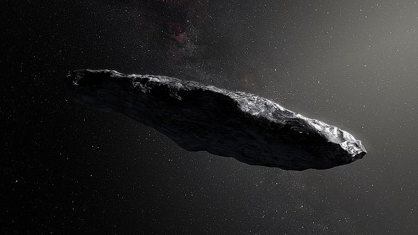 Recreación de Oumuamua Recreación de Oumuamua