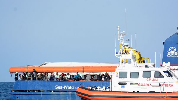 The Sea Watch 3 off the coast of Siracusa, Italy, January 27, 2019.