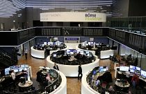 the stock exchange in Frankfurt