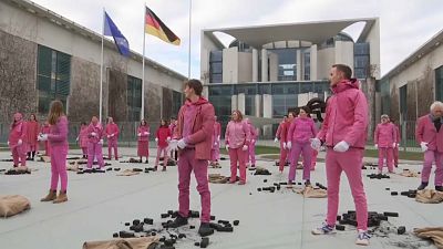 "Розовый протест" в Берлине