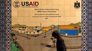 Filistin: ABD Uluslararası Kalkınma Ajansı (USAID) logosu