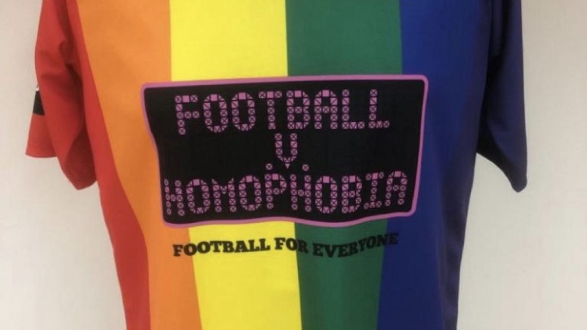 British football club trades shirts for one-off LGBT kit