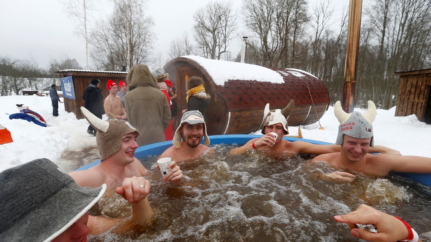 Get ready, set, run to the sauna: Estonia holds annual sauna marathon |  Euronews