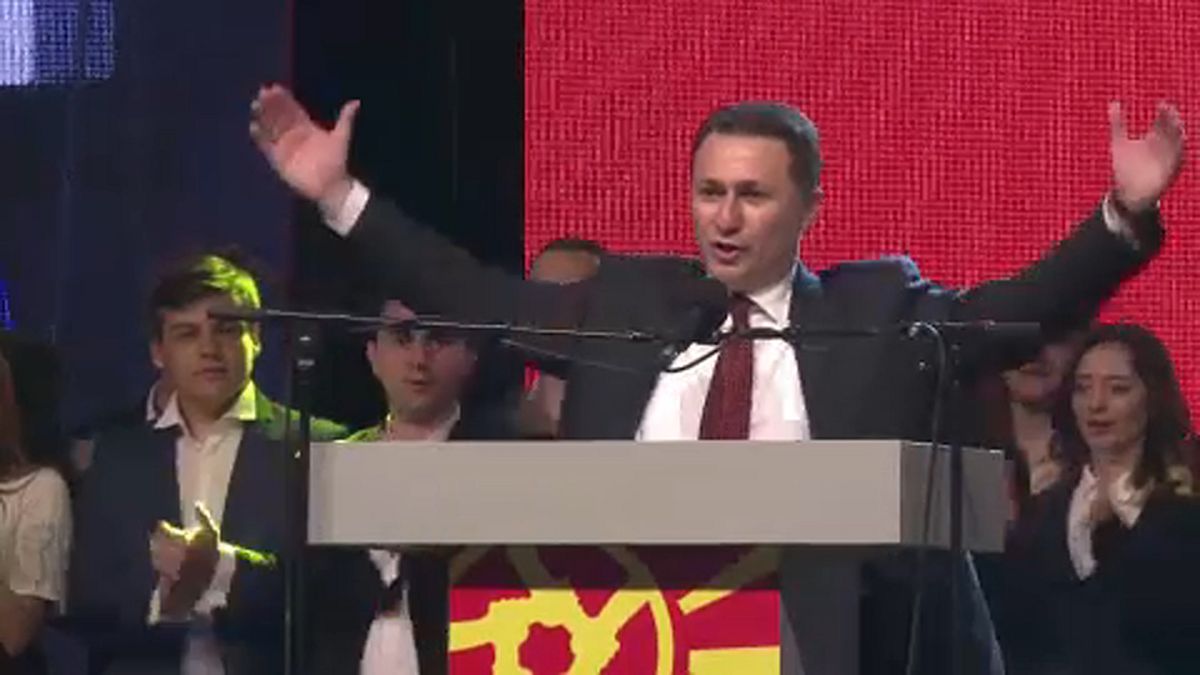 Nikola Gruevszki egy nagygyűlésen