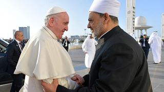 البابا فرنسيس وشيخ الأزهر في أبو ظبي